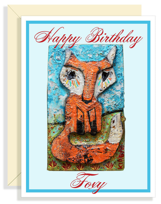 Fox Three Greeting Card