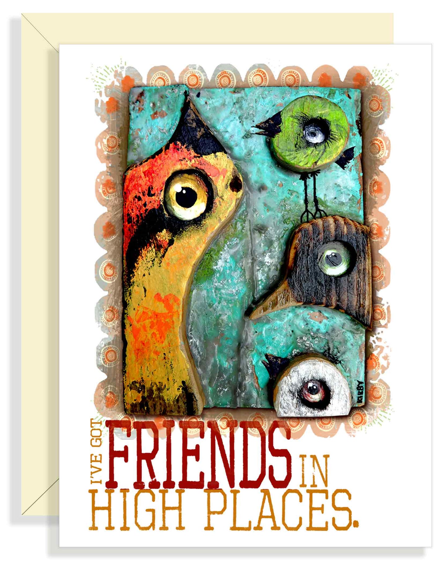 FRIENDS IN HIGH PLACES Greeting Card