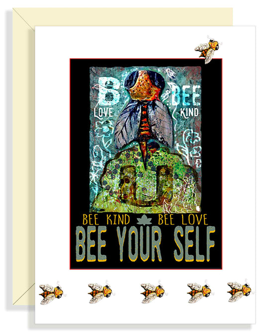 Bee Yourself Greeting Card