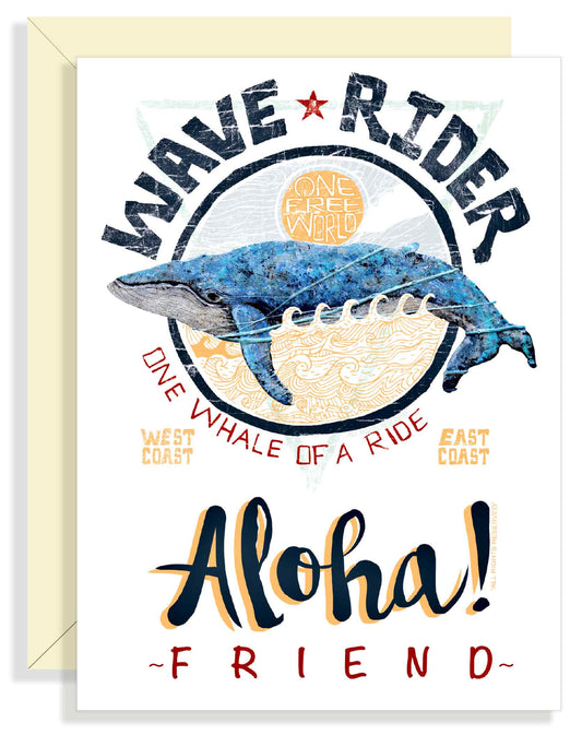 Wave Rider Greeting Card